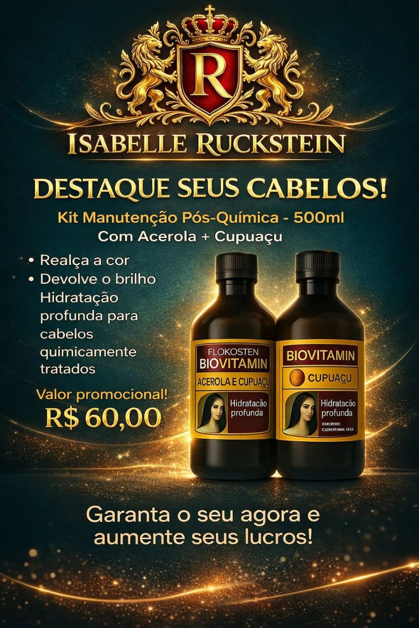Kit Manutenção Pós-Química Biovitamin