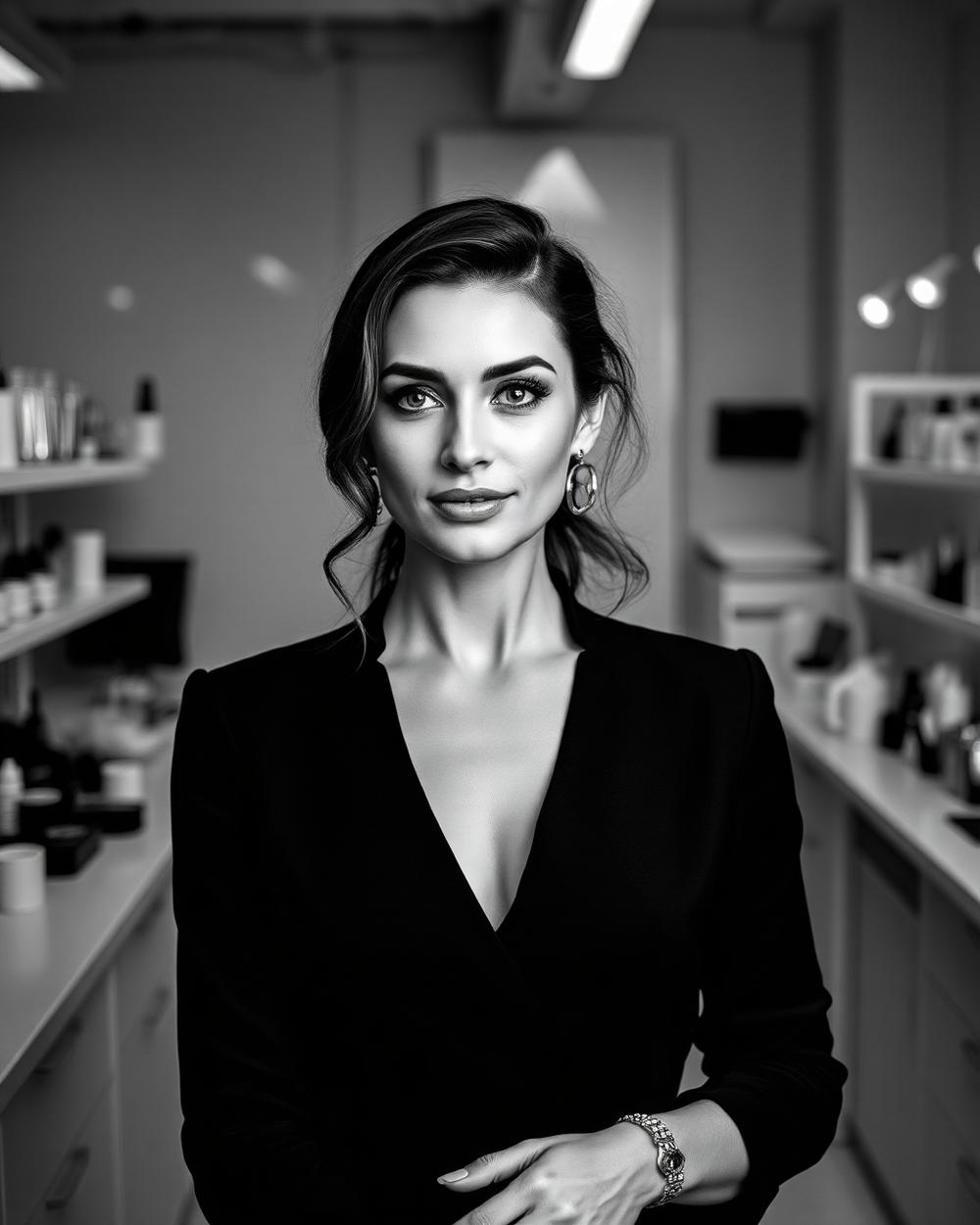 Fundadora da Isabelle Ruckstein em laboratório
